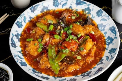 Fish In Yellow Bean Sauce (Calcutta Bhetki) (Mc)