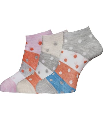 Dollar - Multicolor Cotton Women's Ankle Length Socks ( Pack of 3 )