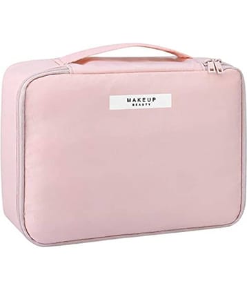 House Of Quirk Pink Travel makeup Bag/Cosmetic Bag
