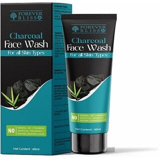 Indo Himaliyans Charcoal Facewash For Skin Brightening and Deep Cleansing Men and Women All Skin Types Face Wash 60 ml