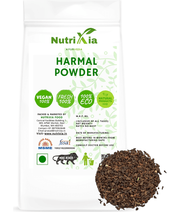 Nutrixia Food Harmal Powder Churna - Peganum Harmala Powder 100 gm