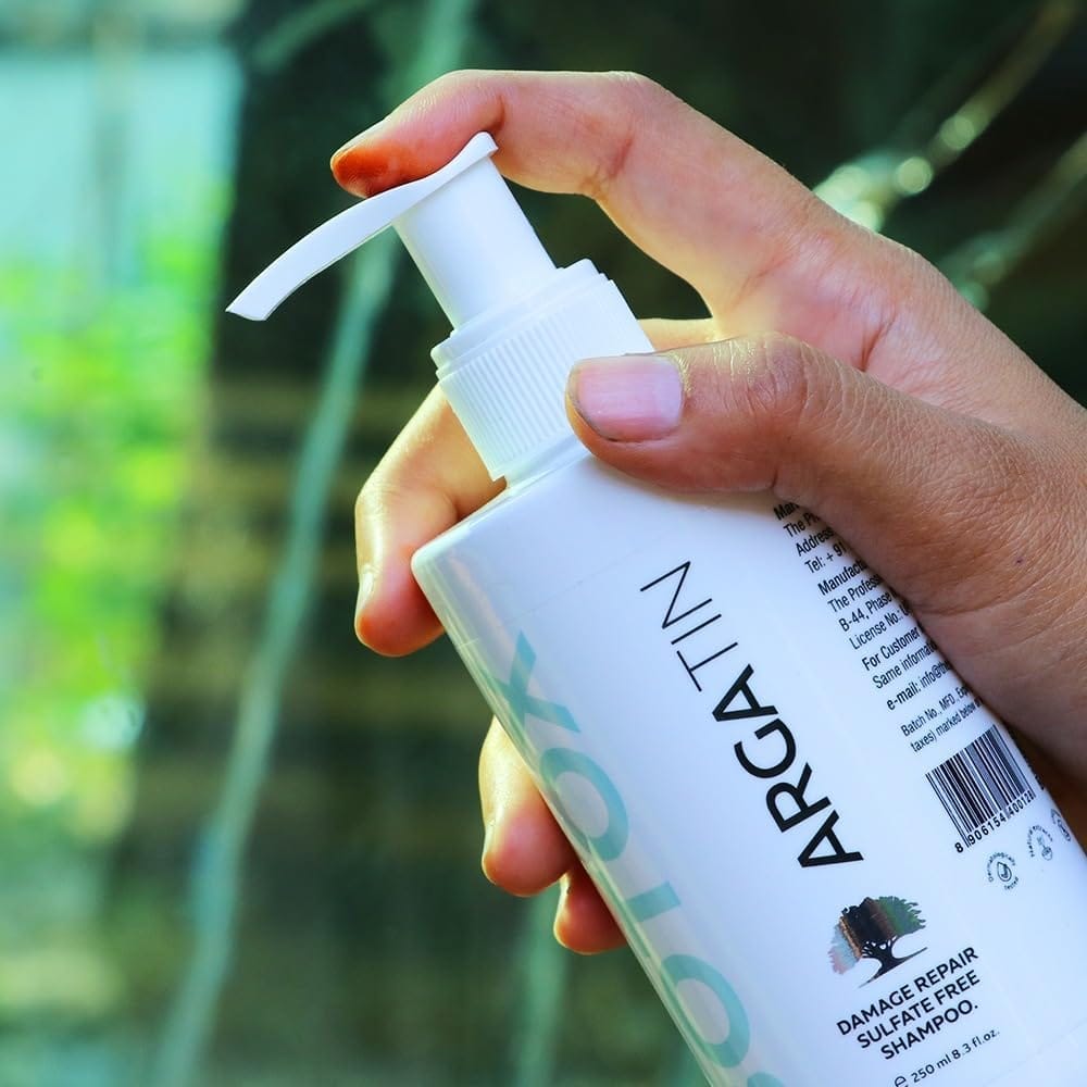 Argatin Shampoo And Conditioner Combo | Safe For Daily Use | Damage Repair And Moisture Restore | Smooth And Nourish All Hair Types | 500ml Each