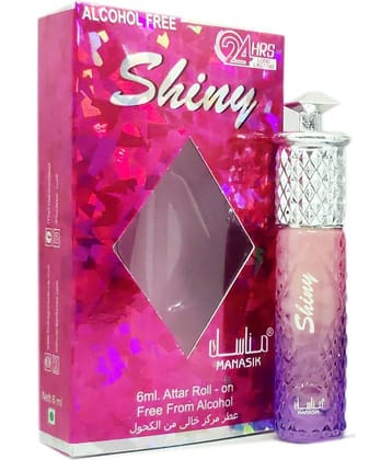 MANASIK SHINY PINK  Concentrated   Attar Roll On 6ml .