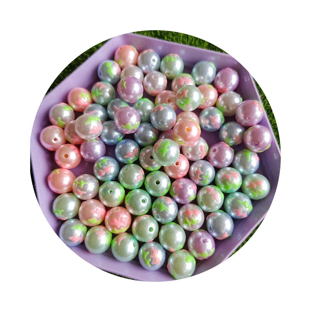 16mm AB Colors Round Acrylic Gumball Bubblegum Jewelry Beads Fit Girls Necklace Bracelet Ornament Accessories