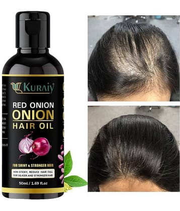 KURAIY ONION All Type of Hair Problem Herbal Anti Dandruff Hair Oil 50 ML Hair Oil PACK OF 2