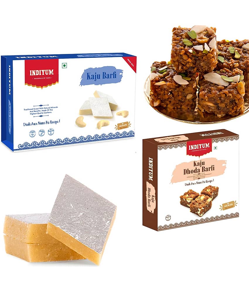 Indiyum Kaju Dodha Gift Combo 400 gm Pack of 2