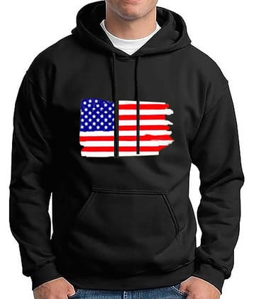 code yellow Fleece Hooded Men's Sweatshirt - Black ( Pack of 1 )