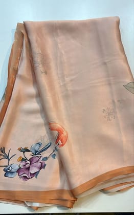 Crepe digital print saree