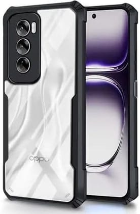PLUGTECH Slim Shockproof Case | Matte Black Soft | Drop Protection | Precise Cutouts | Premium Mobile Cover for Oppo Reno 12