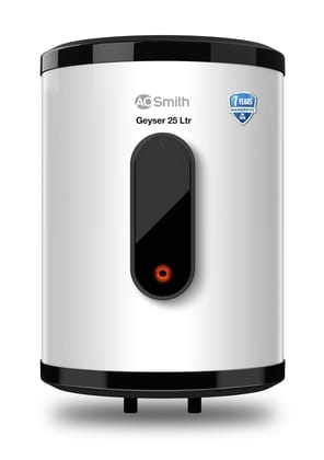 AO Smith Geyser VAS PLUS 25 Litre | 5 Star BEE Rating | Powerful 2KW Water Geyser for Bathroom | 2X Corrosion Resistant | Storage Water Heater | Warranty: 7Yr Tank, 3Yr Heating Element, 2Yr Overall AO Smith Geyser VAS PLUS 25 Litre | 5 Star BEE Rating | 