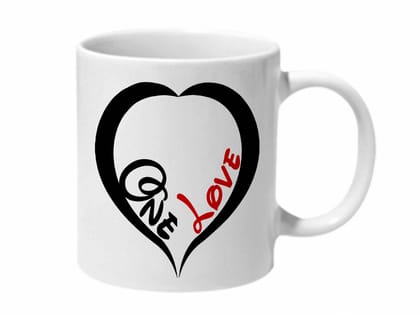 Multicolor One Love Ceramic Mug