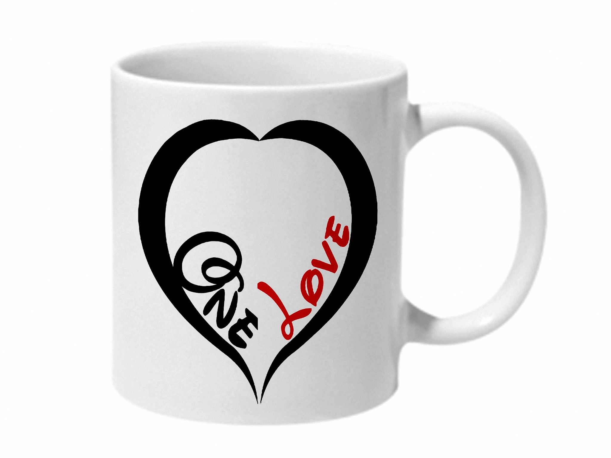 Multicolor One Love Ceramic Mug