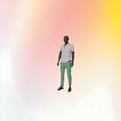 Men's Polo Shirt and Slim Fit Jeans Set (White and Green) | Casual Everyday Outfit | Casual Wear