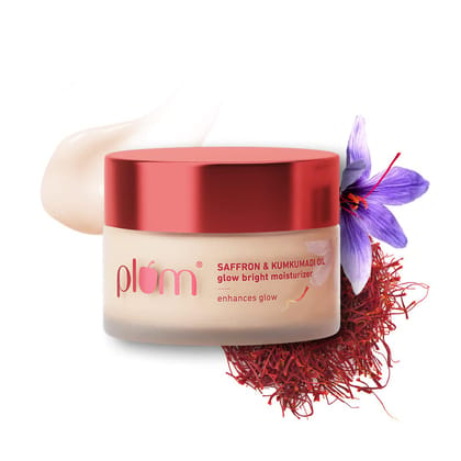Plum Saffron & Kumkumadi Oil SPF 35 Daily Glow Bright Moisturizing Cream 50g | Quick-Absorbing Day Cream to Brighten Skin, Enhance Glow | UVA/UVB Protection | All Skin Types | Women & Men Plum Saffron & Kumkumadi Oil SPF 35 Daily Glow Bright Moisturizing Plum Saffron & Kumkumadi Oil SPF 35 Daily Glow Bright Moisturizing Cream 50g | Quick-Absorbing Day Cream to Brighten Skin, Enhance Glow | UVA/UVB Protection | All Skin Types | Women & Men Plum Saffron & Kumkumadi Oil SPF 35 Daily Glow Bright Moisturizing