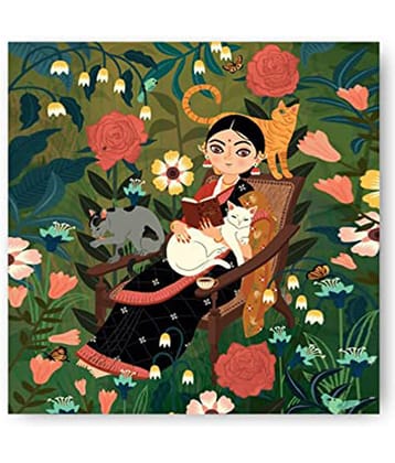 Photojaanic - Floral Painting With Frame