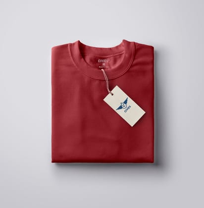 Wine Classic Regular Fit T-Shirt-S / Cotton
