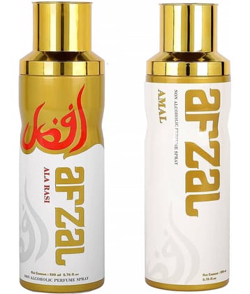 AFZAL Premium Combos Deodorants Ala-Rasi and Amal Pack of 2 - 200ml each