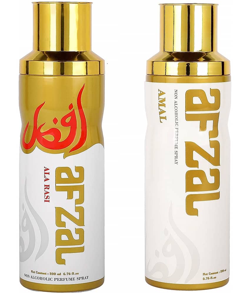 AFZAL Premium Combos Deodorants Ala-Rasi and Amal Pack of 2 - 200ml each