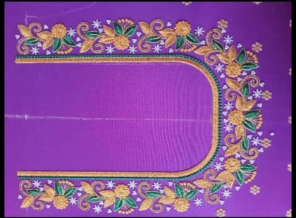 Chic Violet Computer Design Blouse