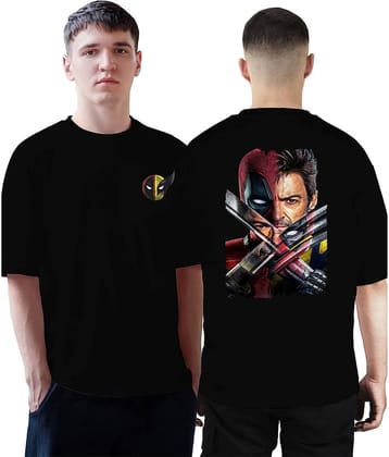 VEE SAA Cotton Regular Fit Printed Half Sleeves Men's Round T-Shirt - Black ( Pack of 1 )