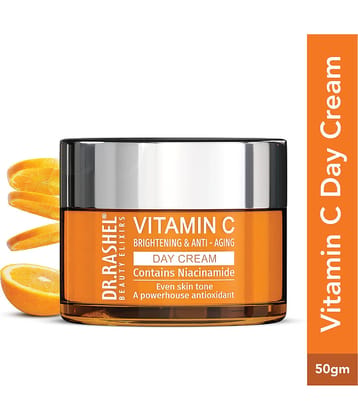 DR RASHEL Vitamin C Day Cream Moisturizes and Brightens the all types of skin(50 ml, Pack of 1)
