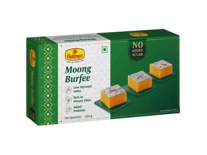  Haldiram's Moong Burfee (No Added Sugar) Sugar Free - 250 Gm - Pack of 2