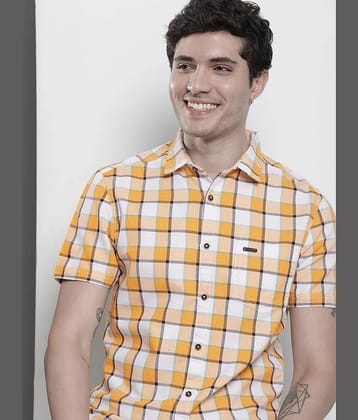 The Indian Garage Co Men Slim Fit Opaque Checked Casual Shirt - None