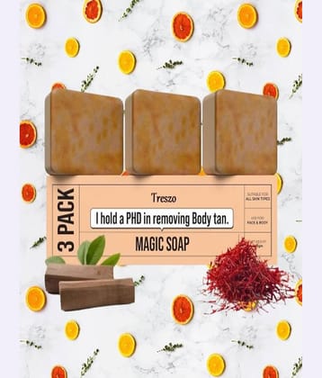 Treszo Beauty Gharr Magic Soap for All Skin Type ( Pack of 3 )