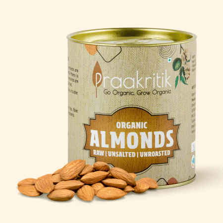 Praakritik Organic Almonds California 200g
