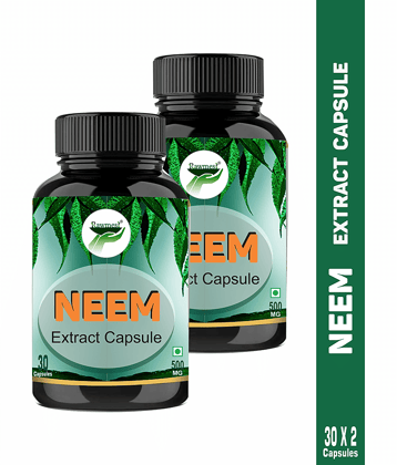 Rawmest Nimboli Extract, Neem Fruit Capsule 500 Mg Pack of 2