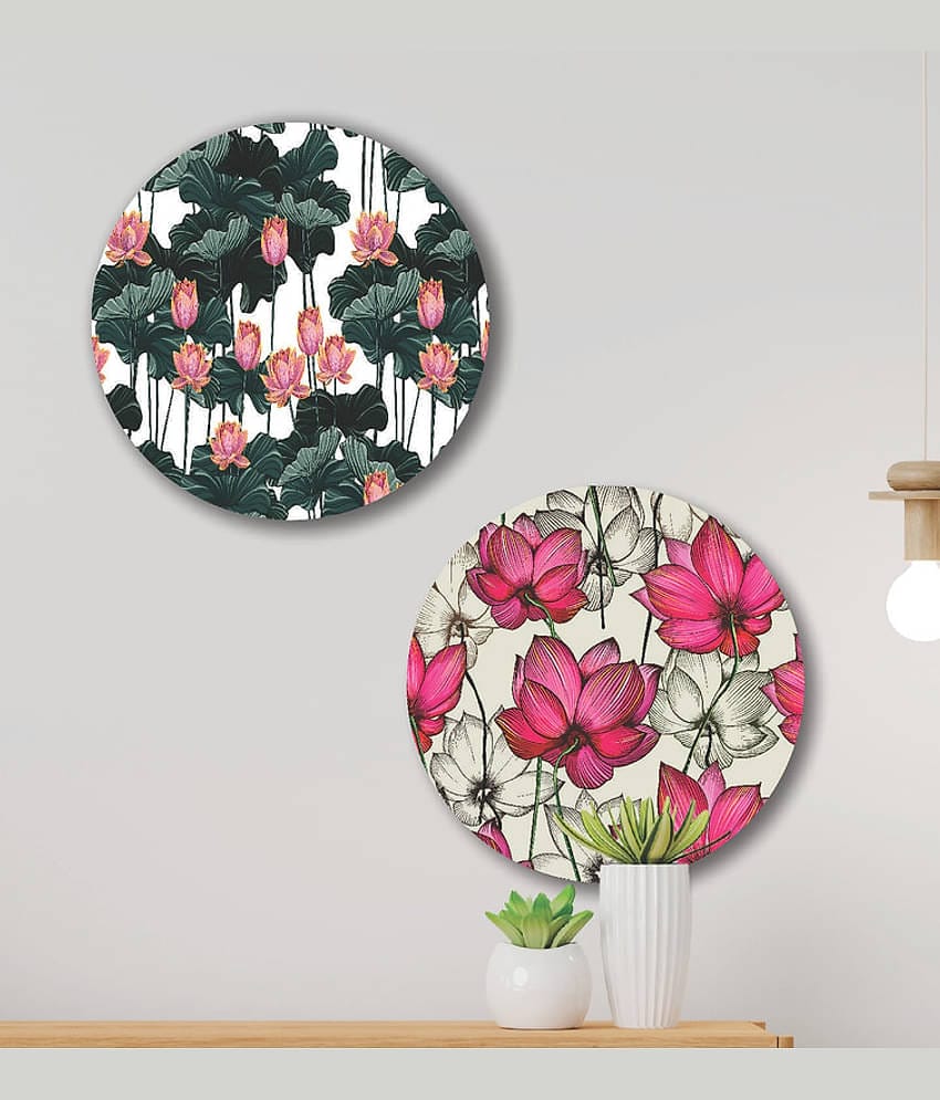 Saf Premium Floral wall hanging MDF Painting