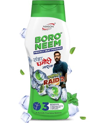 Nimson Boro Neem Cool Talcum Ghamori Nashak Prickly Heat Powder Talc 300 gm