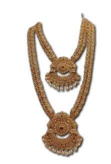 Elegant Gold and Diamond Jewellery Set