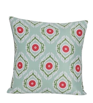 Koko Decorative Polyester Cushion Cover | Soft Textured Green 16x16 inch Pillow Cover | Ideal for Bed, Sofa, and Chair | Set of 1