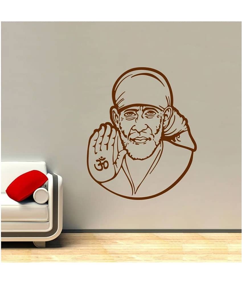 Decor Villa Sai Baba PVC Wall Stickers