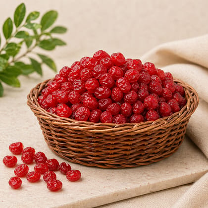 Dried Red Cherries (100g) | Naturally Sweet & Chewy Snack | Baking & Toppings