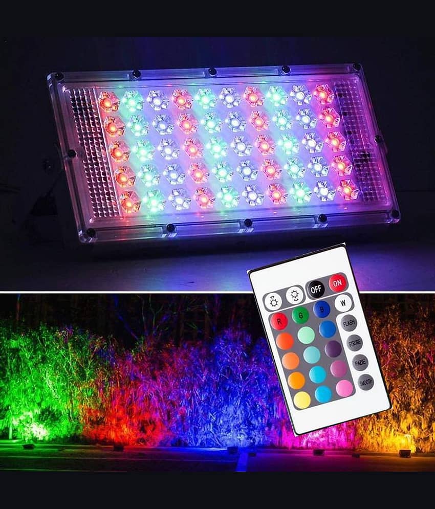SPARKWORLD RGB 50 Watts Flood Light ( Pack of 2 )