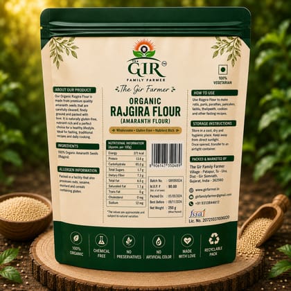 Organic Rajgira Flour Gluten-Free Amaranth Atta | The Gir Farmer