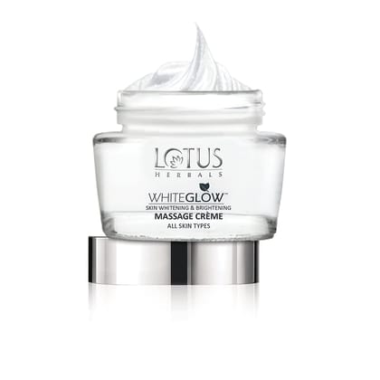 Lotus Herbals White Glow Skin Whitening & Brightening Massage Crme, 60 gm