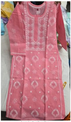 Kurti Voile Cotton jaba panel jaal.