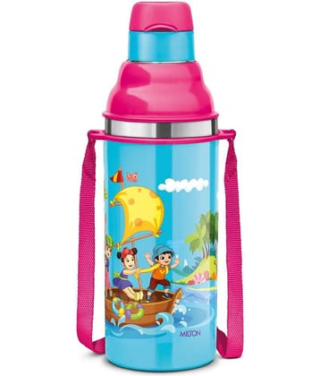 Milton Kool Stunner 400 Insulated Inner Steel Water Bottle for Kids, 400 ml, Blue