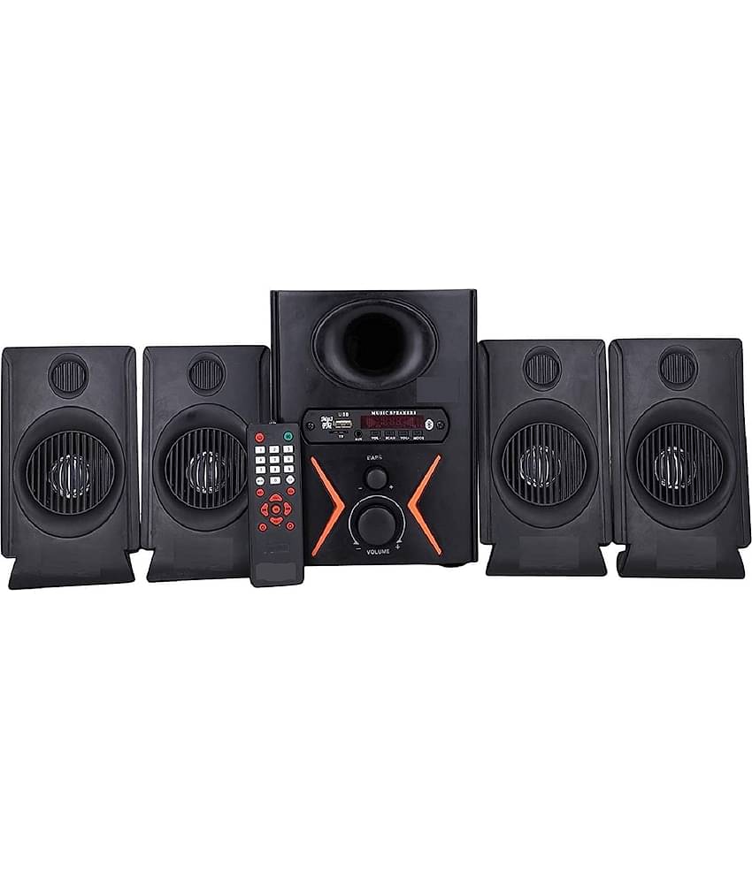 Znitax Spice Gold 80 W Bluetooth Speaker Bluetooth v5.0 with USB Playback Time 5 hrs Black