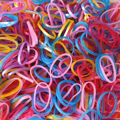 Unbreakable Nylon Rubber Bands – Reusable Elastic for Office, Home & School (50 GM, Multicolor, 0.75-Inch), Hair accessories