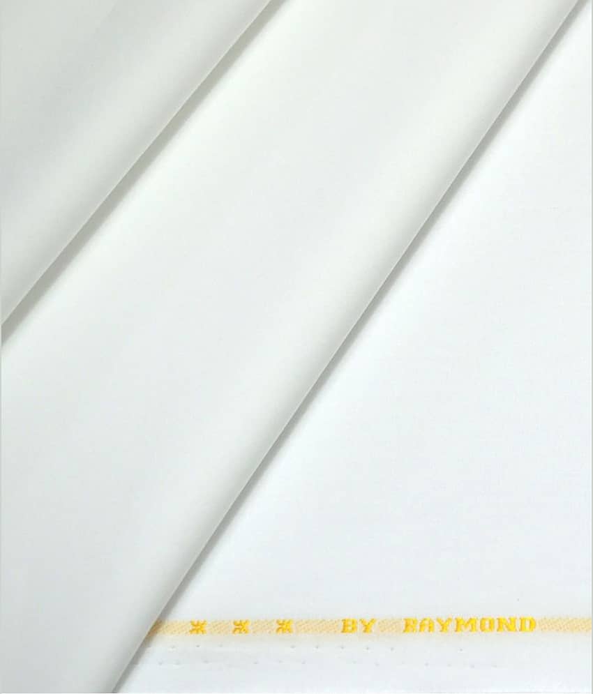 Raymond - White Cotton Men's Unstitched Pant Piece ( Pack of 1 )