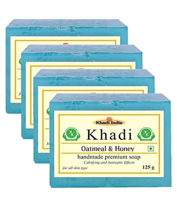 Premium Khadi Oatmeal & Honey Soap 500 g Pack of 4