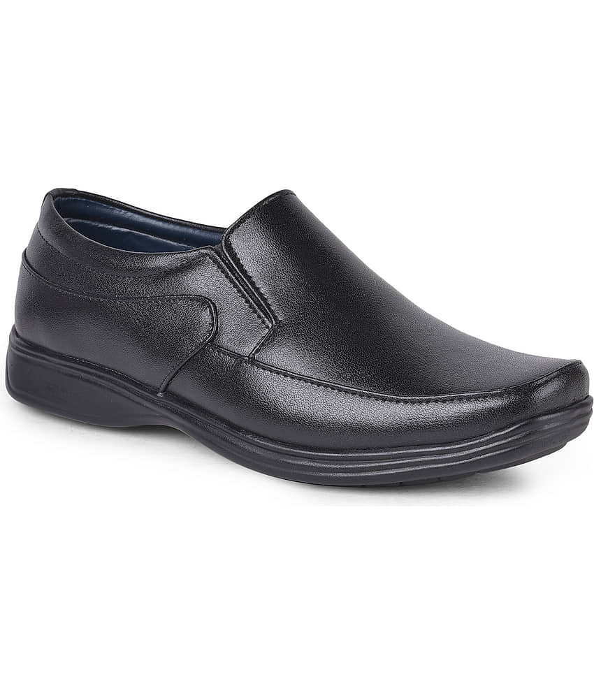Aqualite Black Men's Slip On Formal Shoes