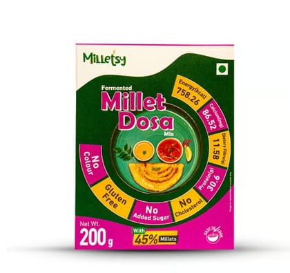 Milletsy Millet Dosa Instant Mix (Fermented) Milletsy Millet Dosa Instant Mix (Fermented)