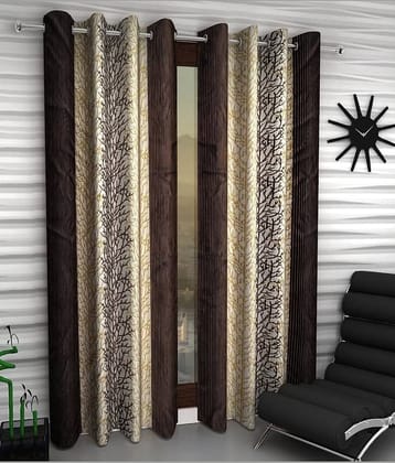 Home Sizzler Set of 2 Window Eyelet Curtains