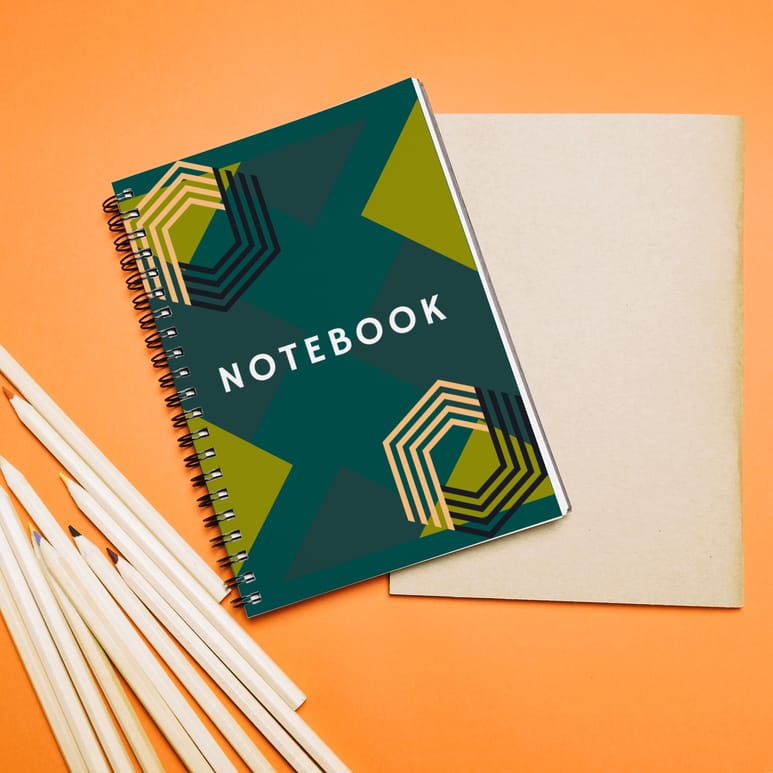 Prsthaa Hardbound Spiral Notebooka | A5 | 160 Undated Ruled Pages | 90 gsm Acid Free Paper | Open Flat and Write Comfortably