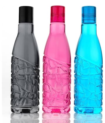 2Mech Multicolour Plastic Fridge Water Bottle 1000 mL ( 3 )